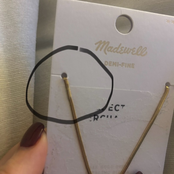 Madewell Demi-Fine Skinny Herringbone Chain - Picture 7 of 7